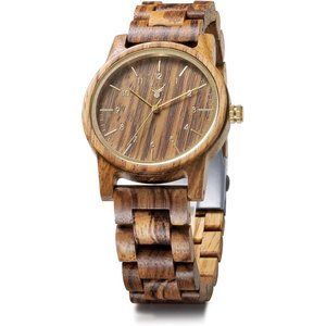 Wooden Watches Uwood Series 40 mm Unisex  Wood Watch with Gift Box - Brown